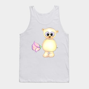 Teddy bear and flower Tank Top